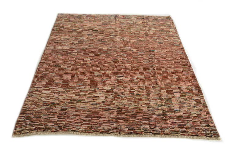 Detail image of 5' 1 x 6' 4 Hand Knotted Modern Ziegler Square Rug