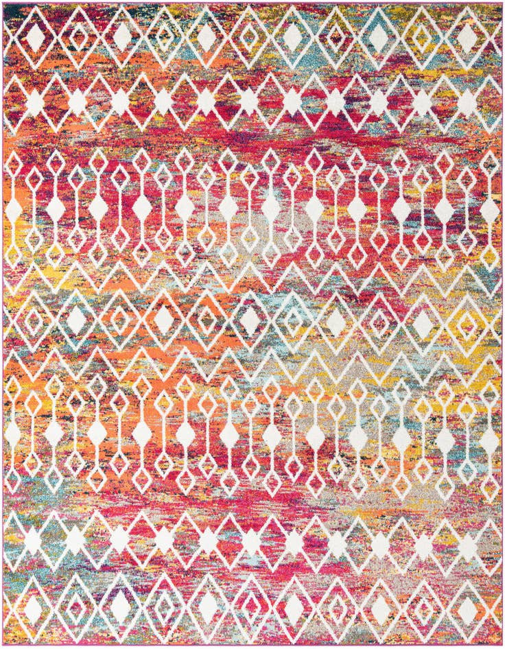Detail image of 10' x 10' Moroccan Trellis Square Rug