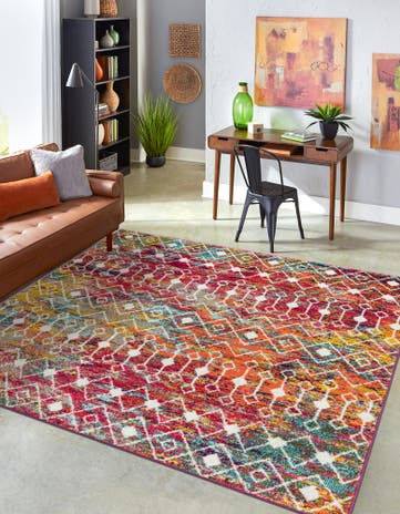 Moroccan Trellis Square Rug