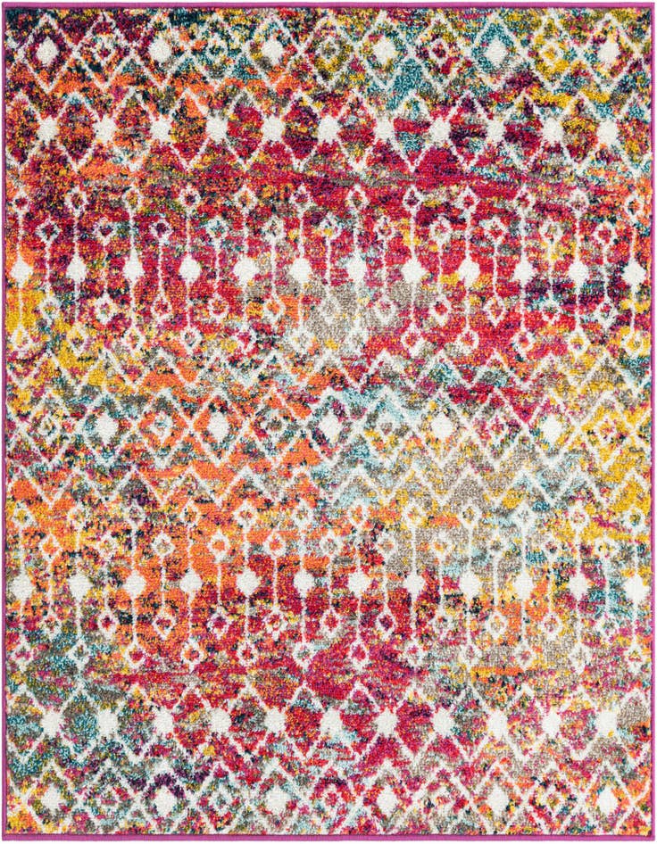 Detail image of 4' x 4' Moroccan Trellis Square Rug