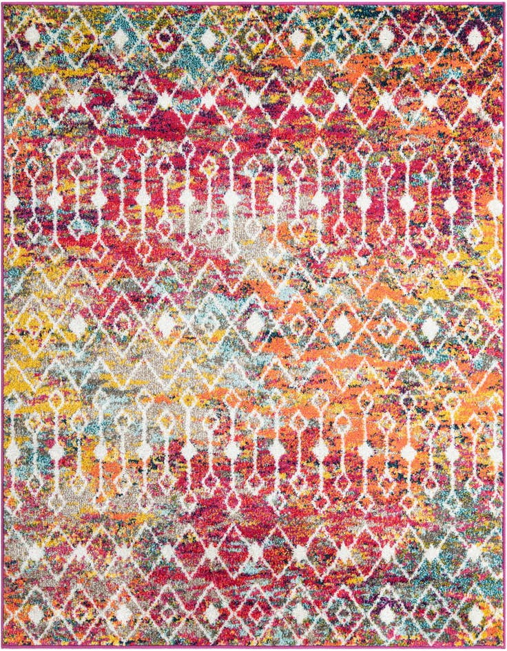 Detail image of 5' 3 x 5' 3 Moroccan Trellis Square Rug