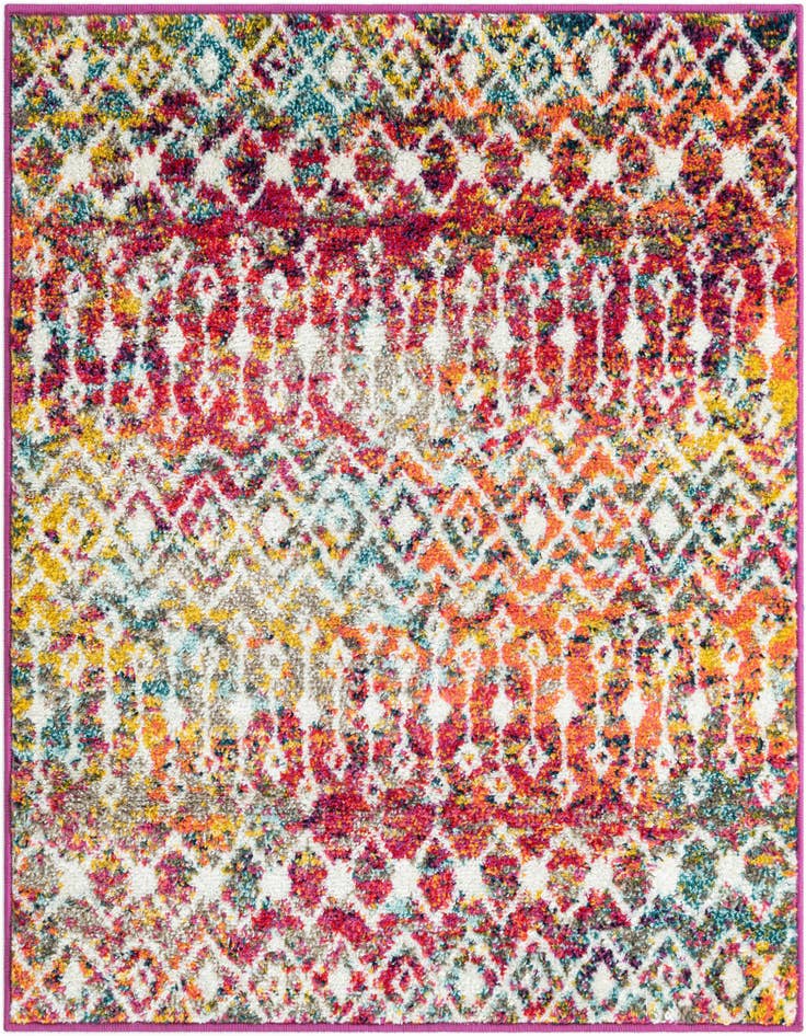 Detail image of 3' x 3' Moroccan Trellis Square Rug