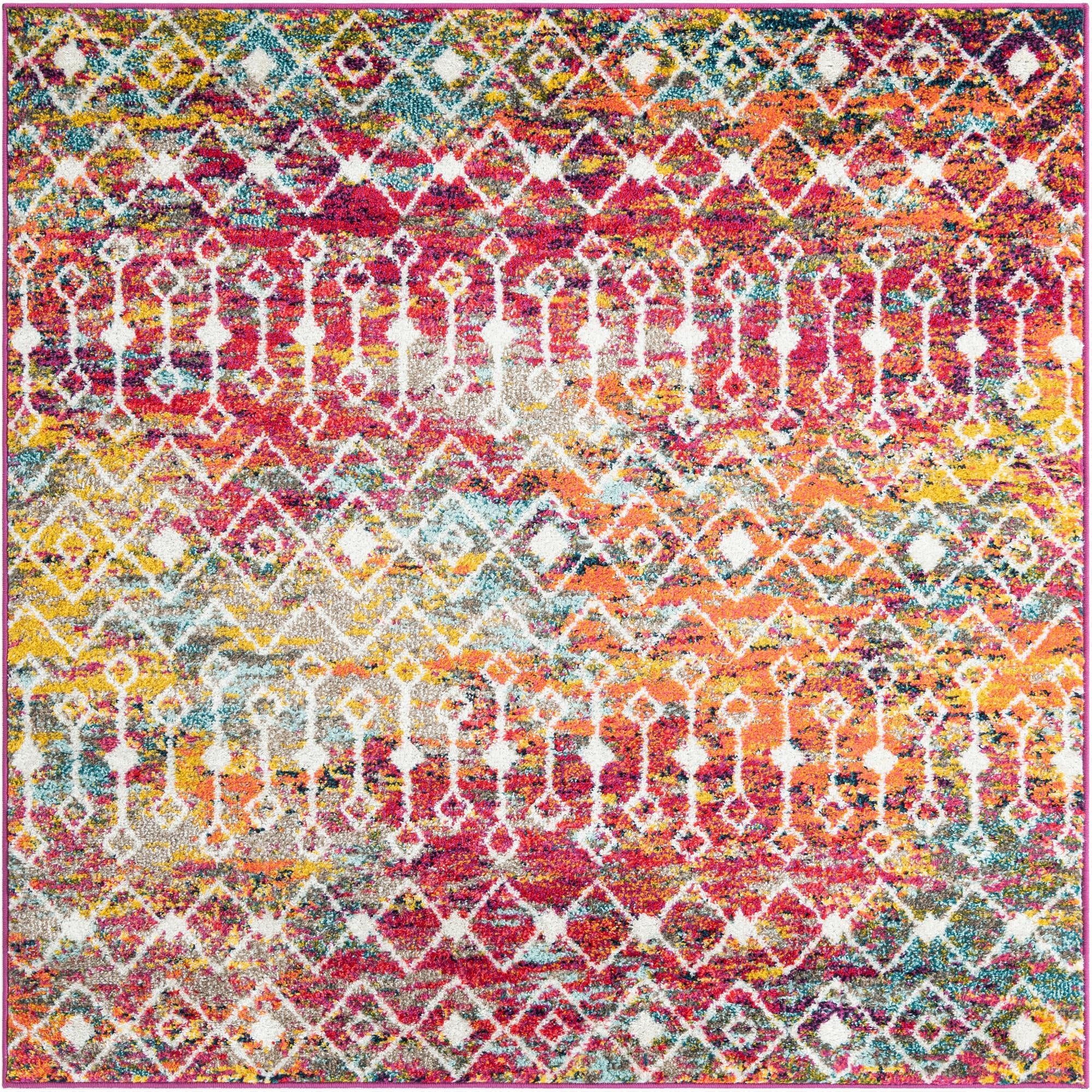 Primary image 5' 3 x 5' 3 Moroccan Trellis Square Rug