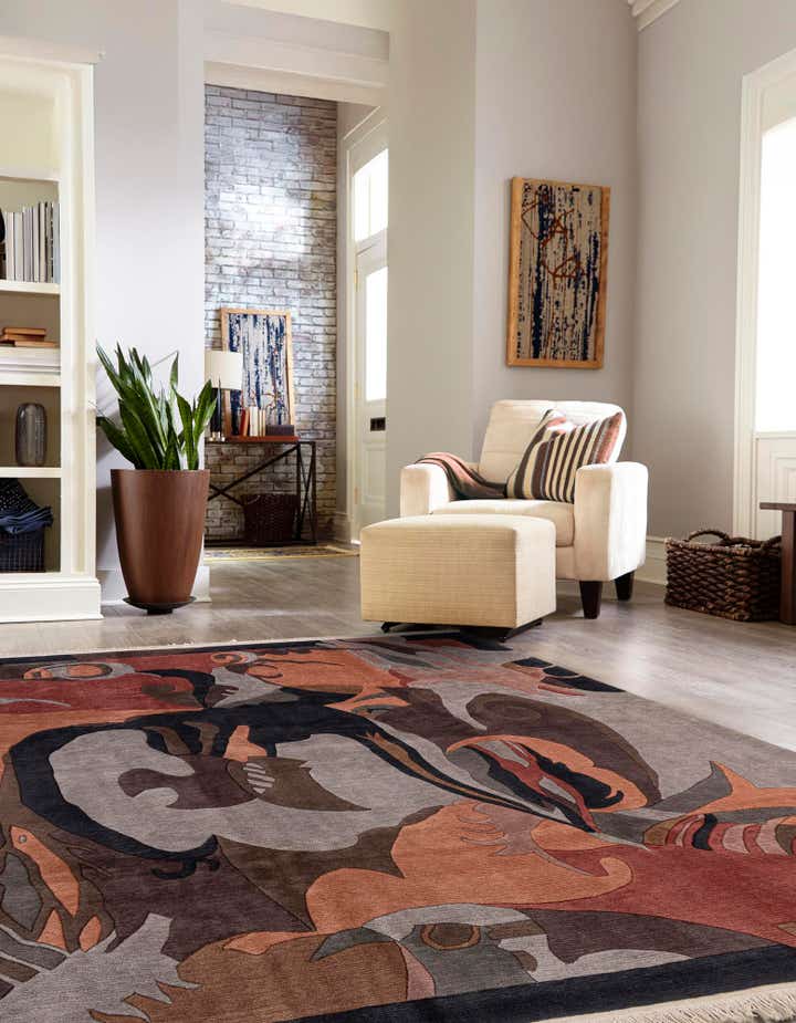 8' 2 x 8' 5 Hand Knotted Nepal Square Rug