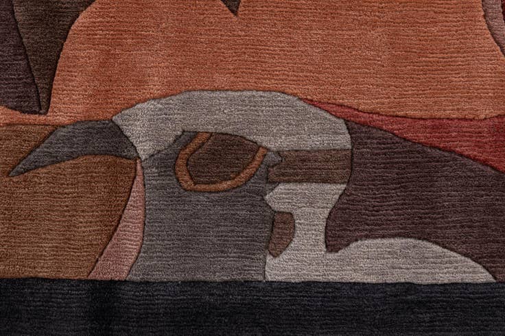 Detail image of 8' 2 x 8' 5 Hand Knotted Nepal Square Rug