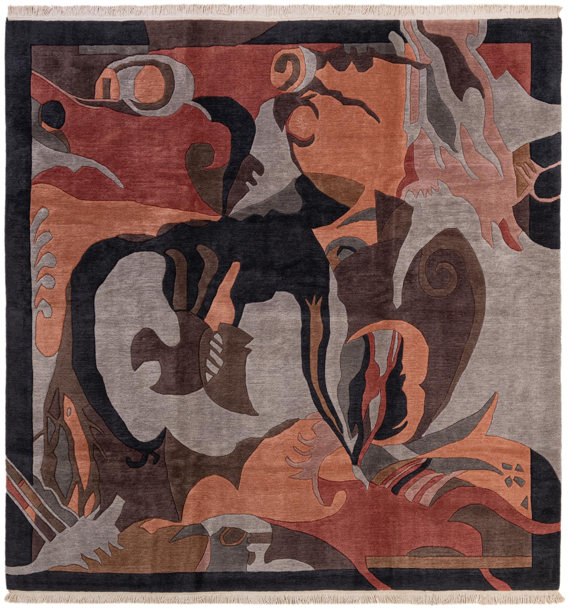 8' 2 x 8' 5 Hand Knotted Nepal Square Rug