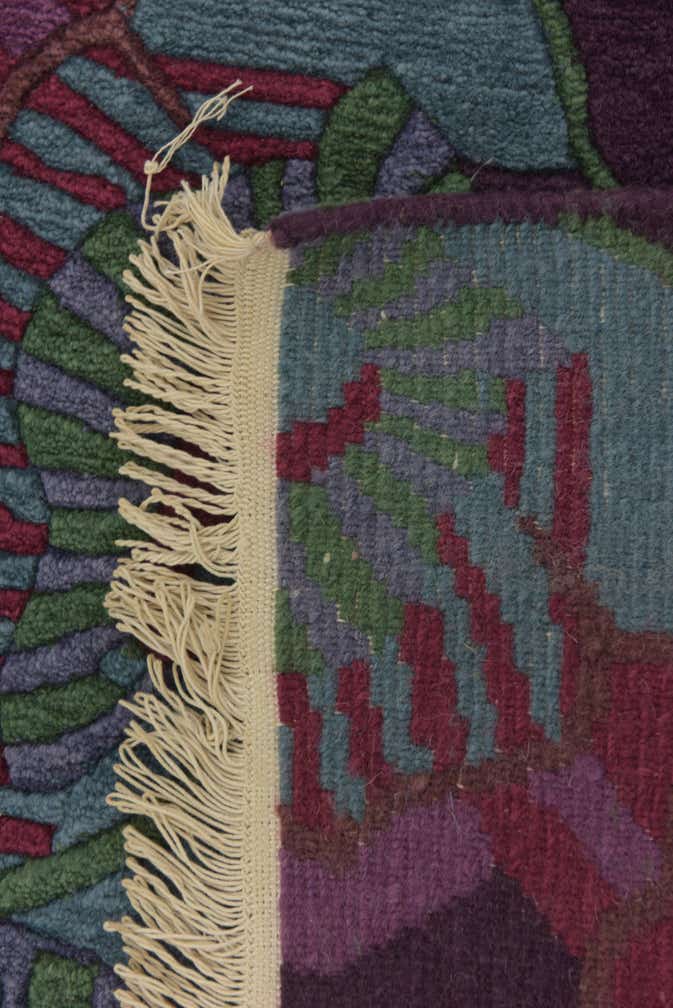 7' 10 x 8' Hand Knotted Nepal Wool Square Rug