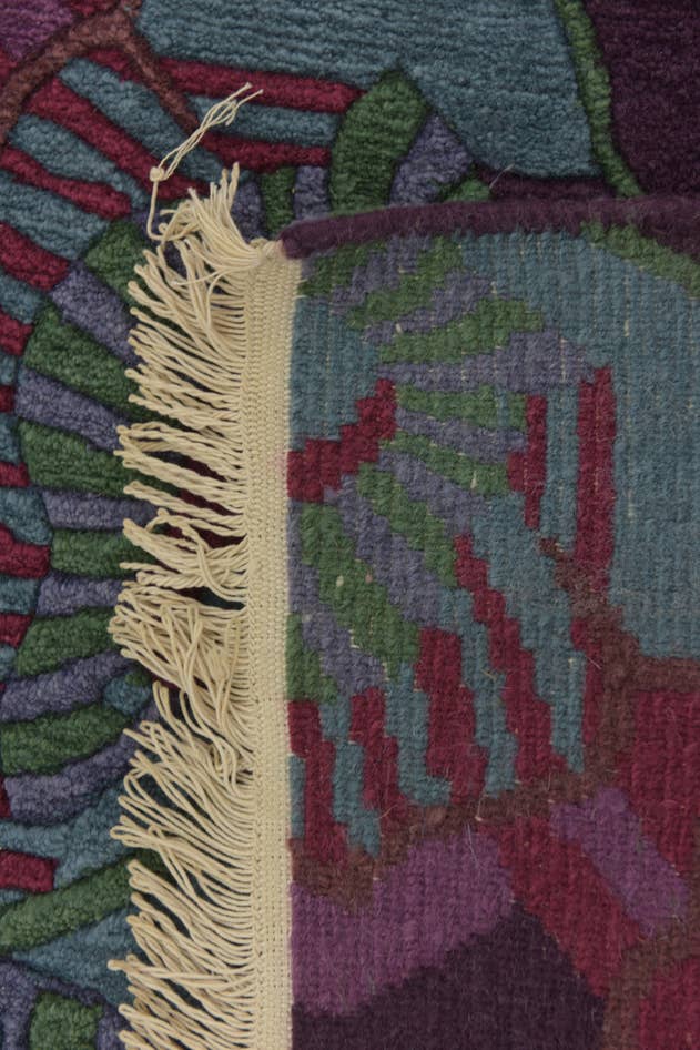 Detail image of 7' 10 x 8' Hand Knotted Nepal Wool Square Rug