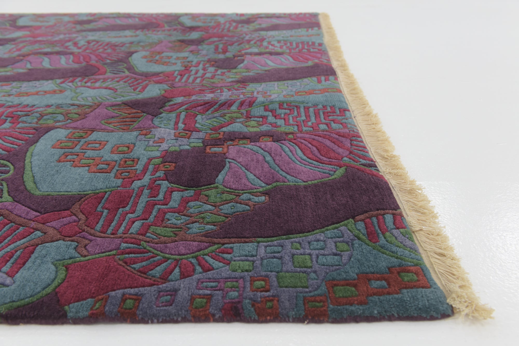 7' 10 x 8' Hand Knotted Nepal Wool Square Rug