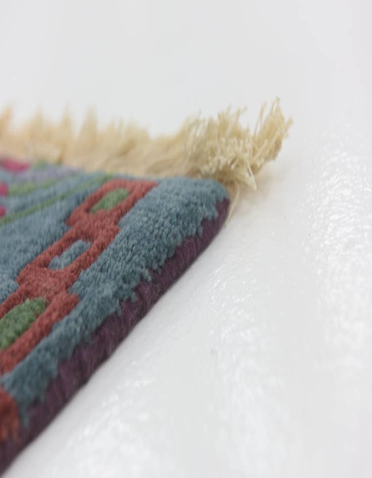 Detail image of 7' 10 x 8' Hand Knotted Nepal Wool Square Rug