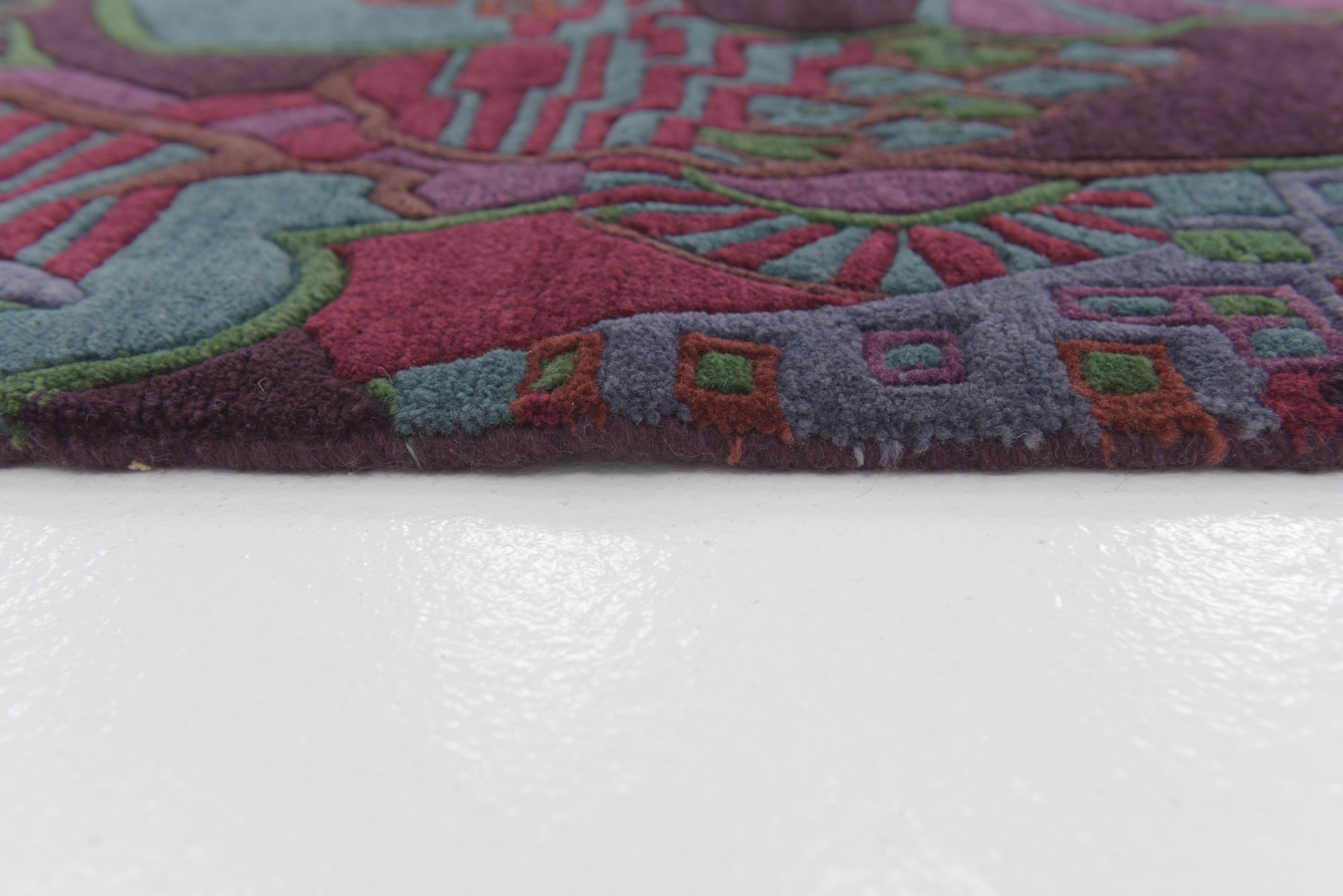 7' 10 x 8' Hand Knotted Nepal Wool Square Rug