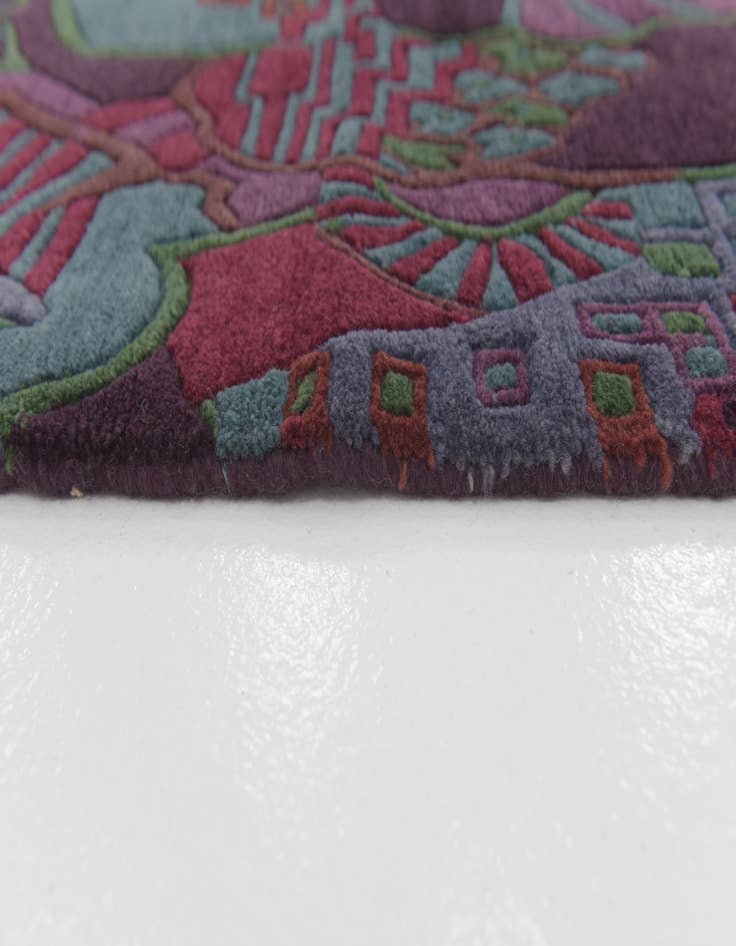 Detail image of 7' 10 x 8' Hand Knotted Nepal Wool Square Rug