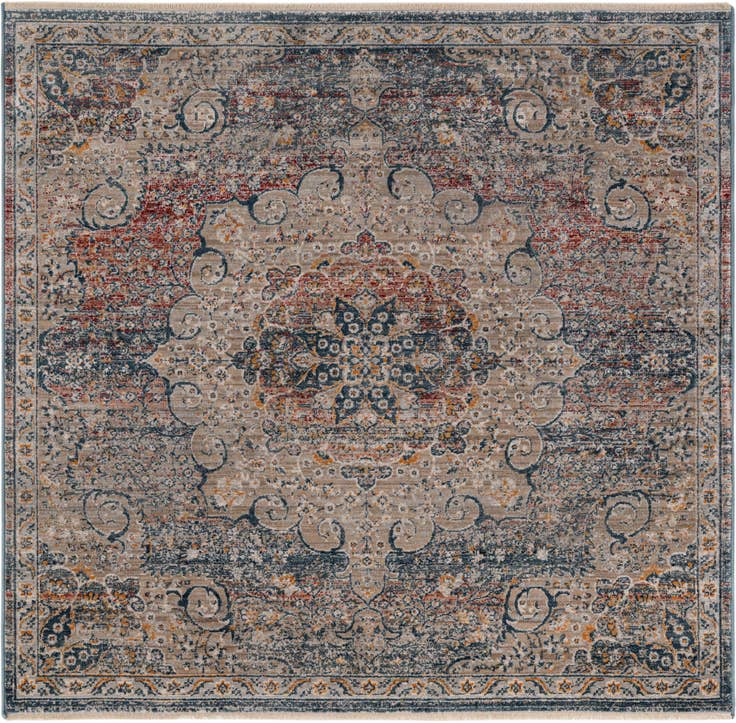 Detail image of 5' 3 x 5' 3 Newport Square Rug