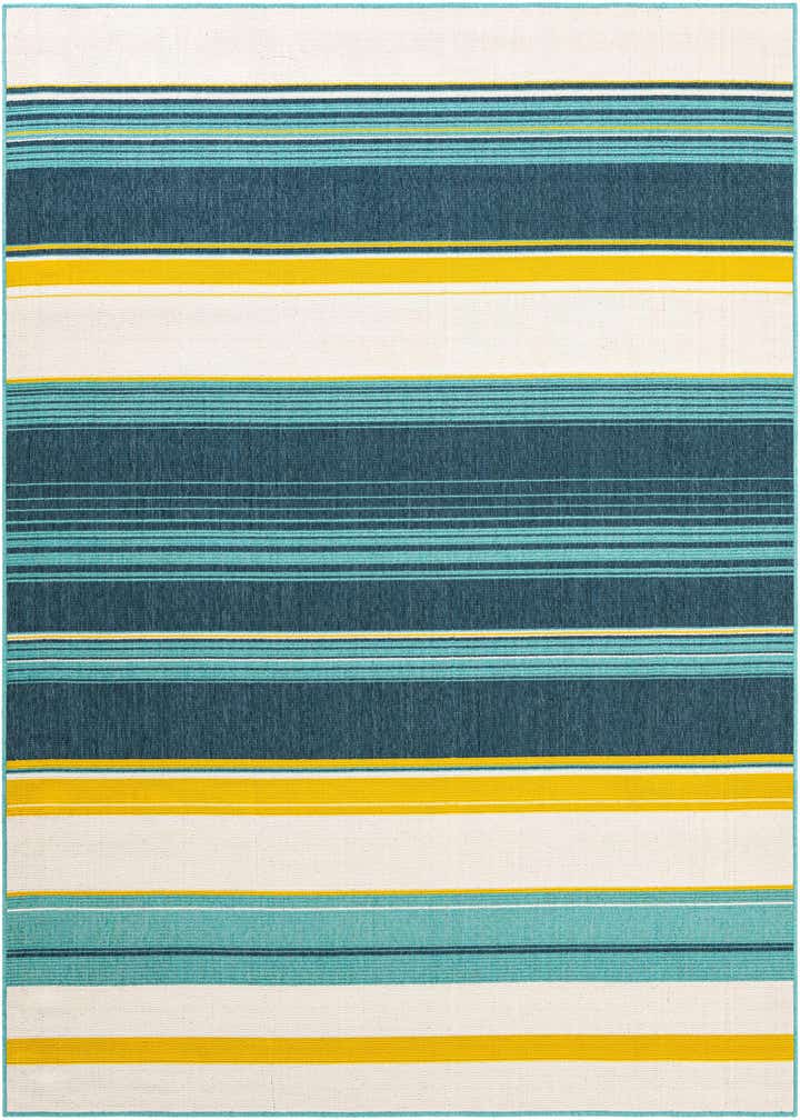 7' 10 x 7' 10 Easy-Clean Border Indoor / Outdoor Square Rug