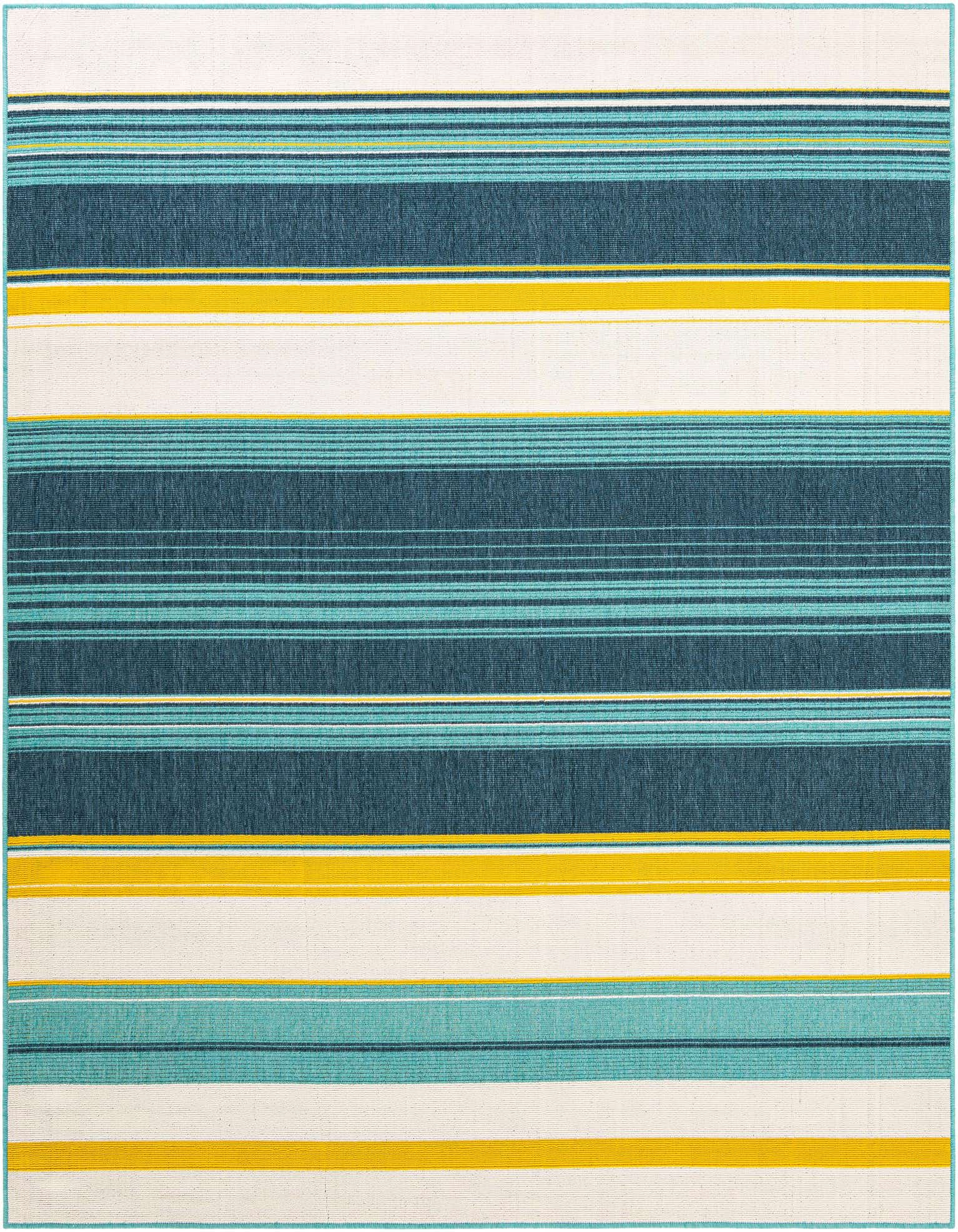 7' 10 x 7' 10 Easy-Clean Border Indoor / Outdoor Square Rug