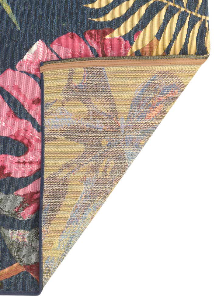 6' x 6' Easy-Clean Botanical Indoor / Outdoor Square Rug