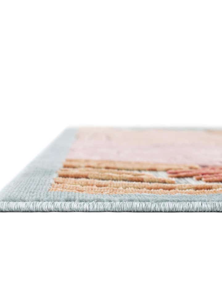8' 2 x 8' 2 Easy-Clean Botanical Indoor / Outdoor Square Rug