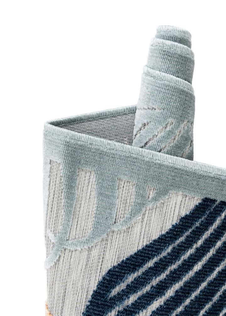 8' 2 x 8' 2 Easy-Clean Botanical Indoor / Outdoor Square Rug