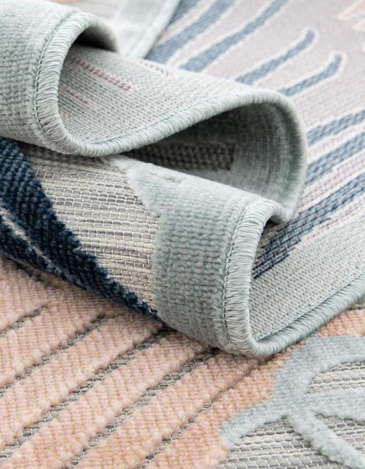 8' 2 x 8' 2 Easy-Clean Botanical Indoor / Outdoor Square Rug