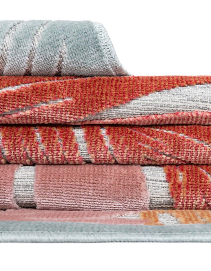 Detail image of 8' 2 x 8' 2 Easy-Clean Botanical Indoor / Outdoor Square Rug