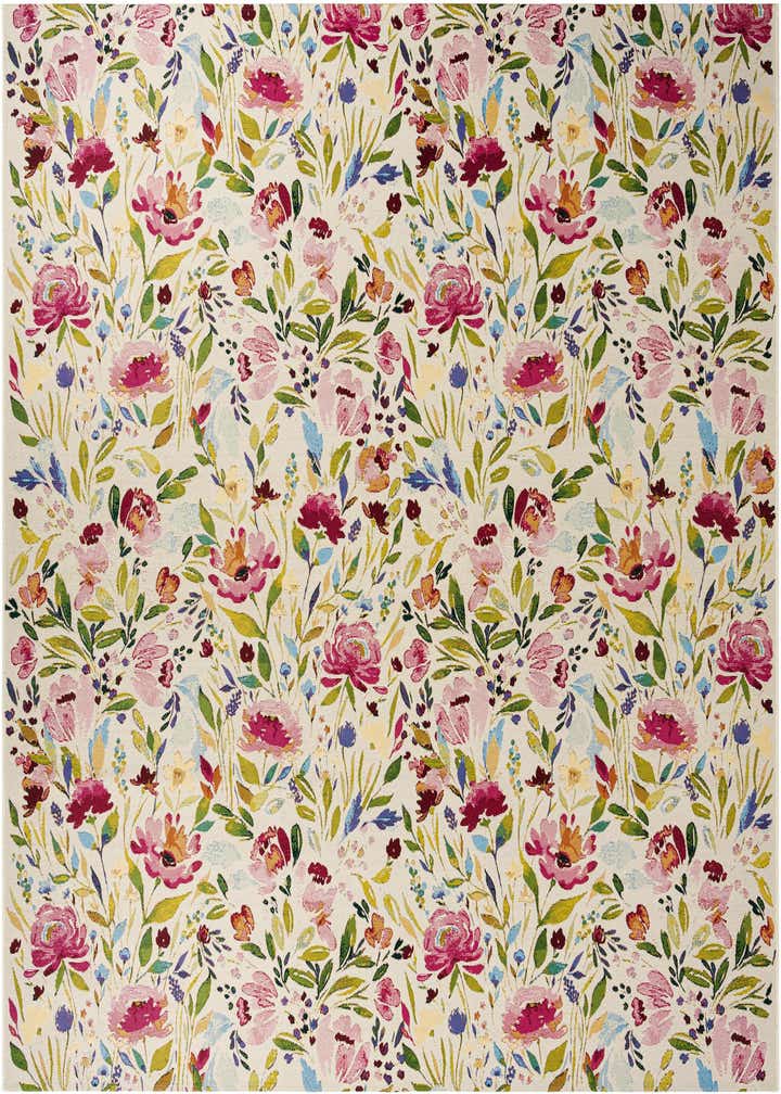 10' x 10' Easy-Clean Botanical Indoor / Outdoor Square Rug