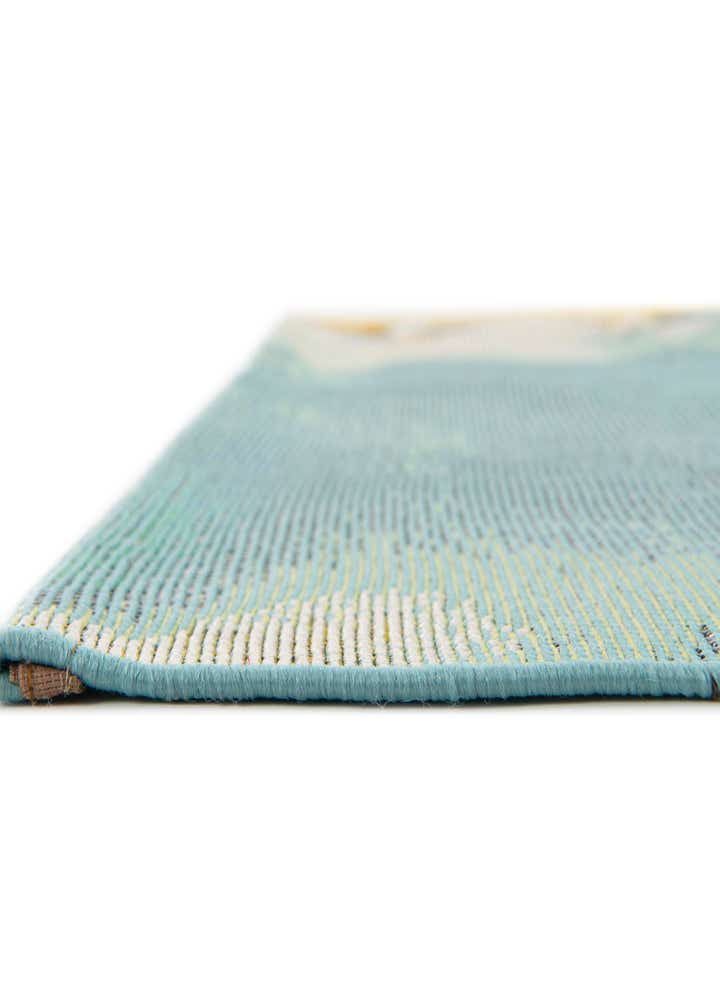 10' x 10' Easy-Clean Botanical Indoor / Outdoor Square Rug