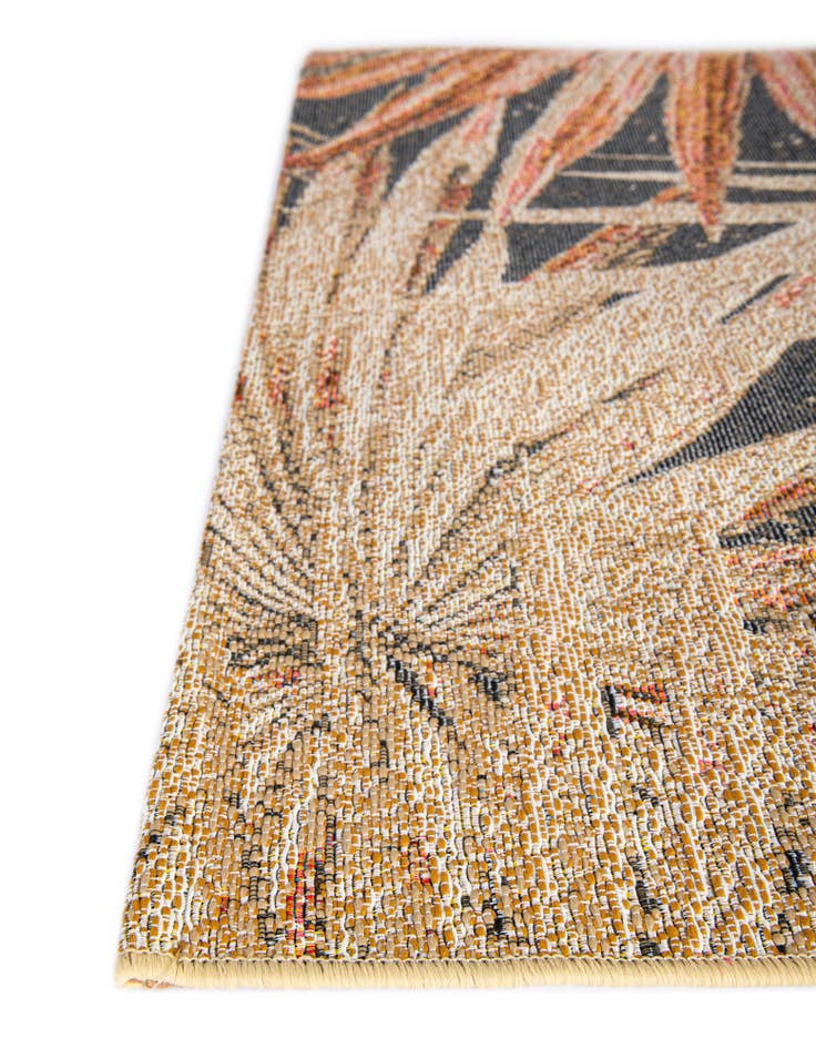 Detail image of 10' x 10'  Washable Botanical Indoor / Outdoor Square Rug