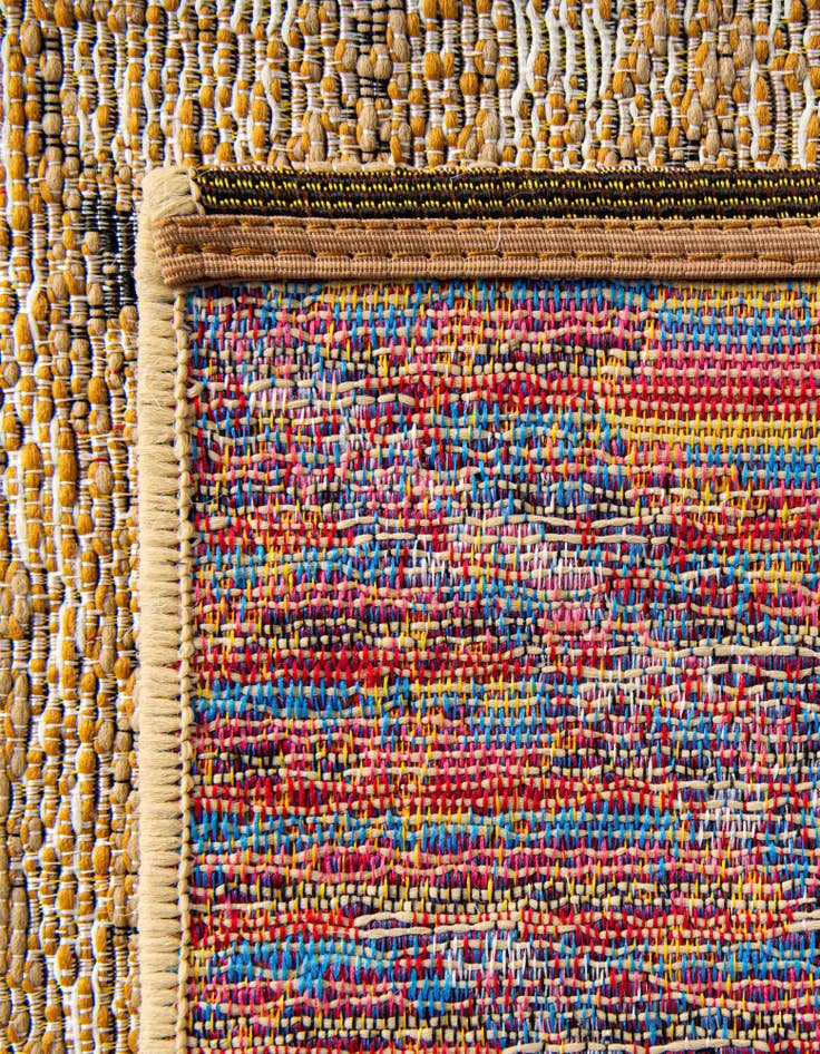 Detail image of 10' x 10'  Washable Botanical Indoor / Outdoor Square Rug