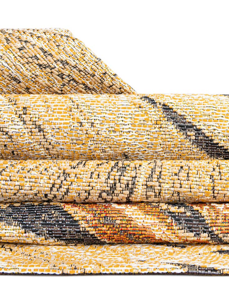 Detail image of 10' x 10'  Washable Botanical Indoor / Outdoor Square Rug