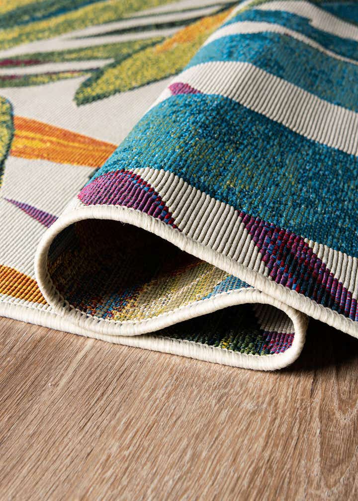 10' x 10' Easy-Clean Botanical Indoor / Outdoor Square Rug