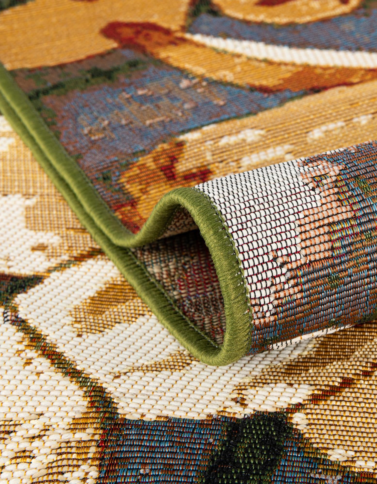 7' 10 x 7' 10 Easy-Clean Botanical Indoor / Outdoor Square Rug