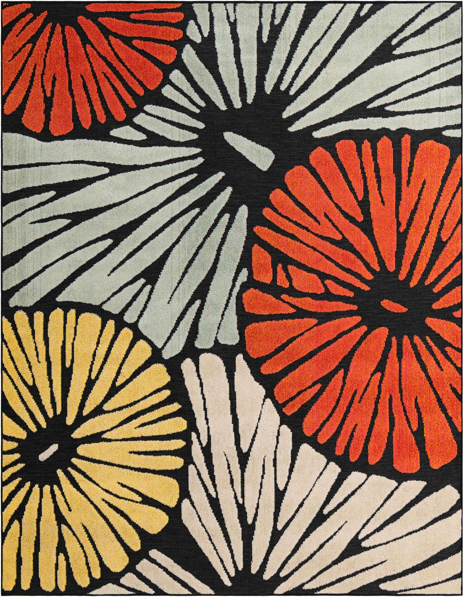 7' 10 x 7' 10 Easy-Clean Casablanca Indoor / Outdoor Square Rug