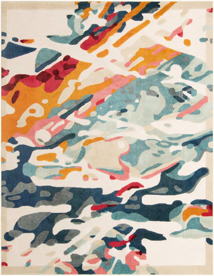 Detail image of 10' x 10' Easy-Clean Casablanca Indoor / Outdoor Square Rug
