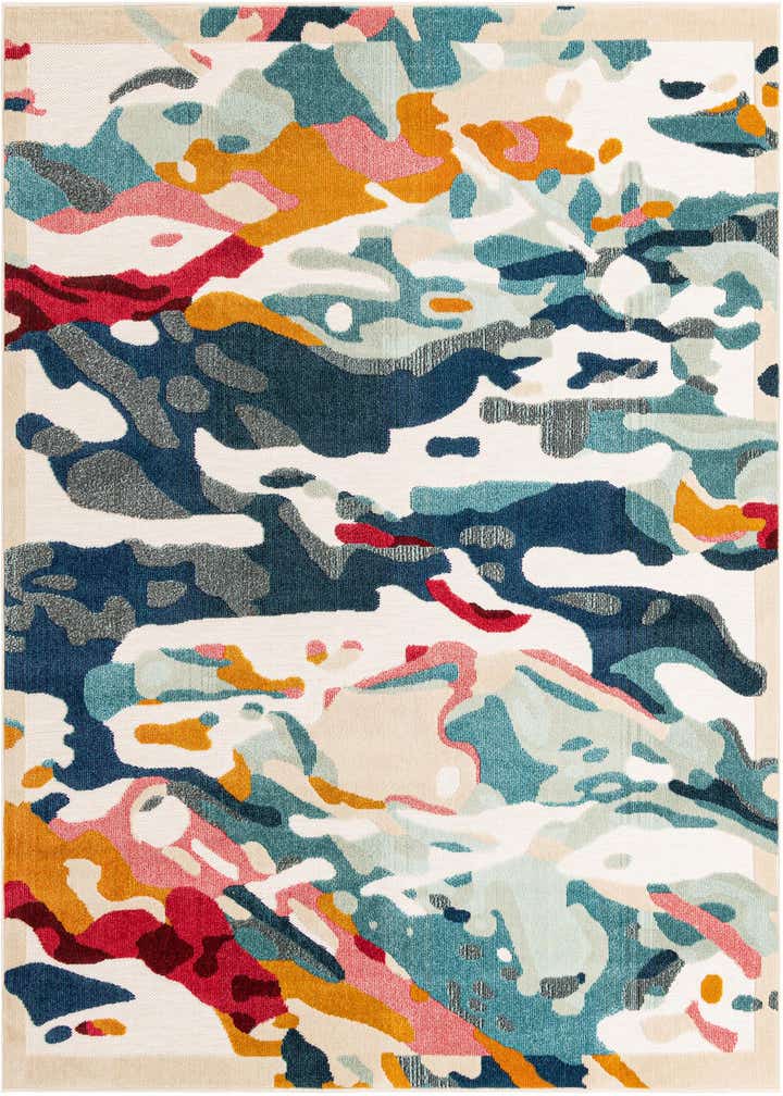 7' 10 x 7' 10 Easy-Clean Casablanca Indoor / Outdoor Square Rug