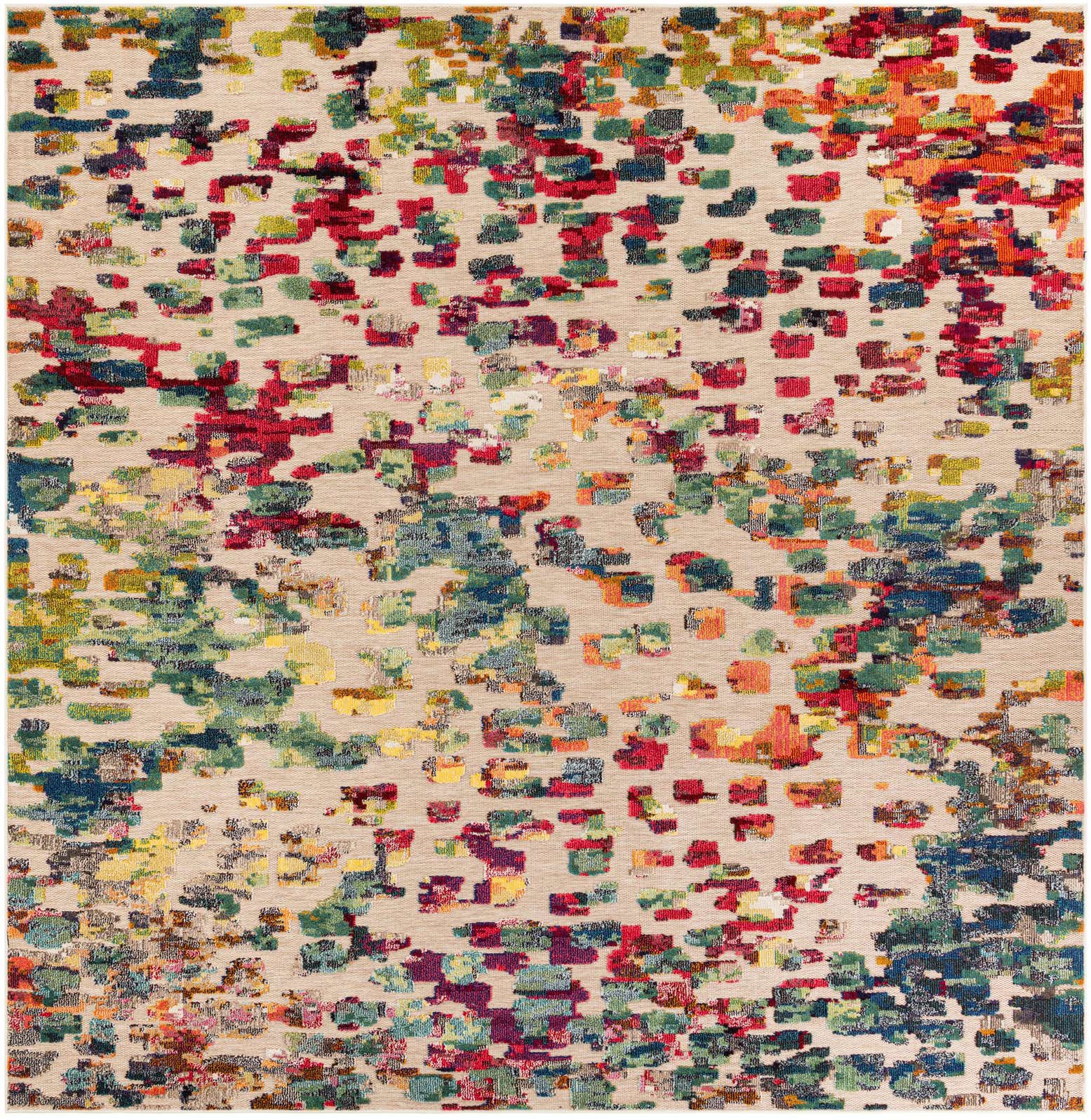 10' x 10' Easy-Clean Casablanca Indoor / Outdoor Square Rug