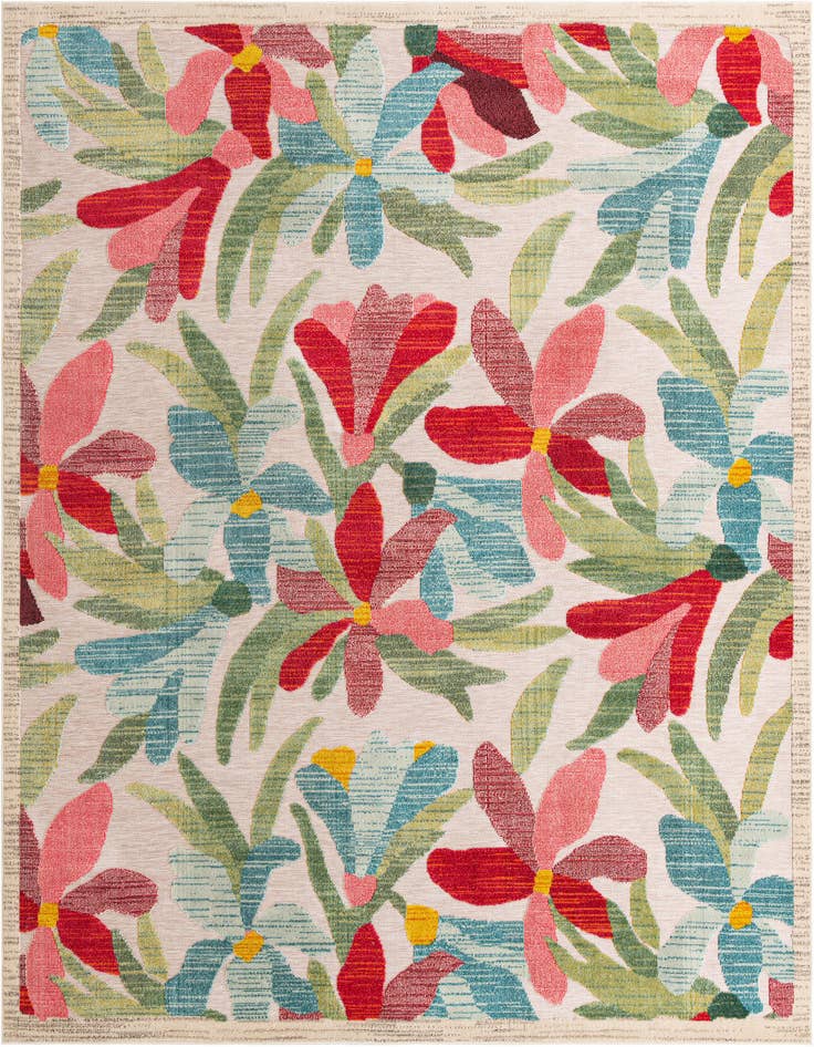 Detail image of 10' x 10' Easy-Clean Casablanca Indoor / Outdoor Square Rug