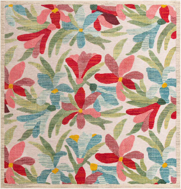 10' x 10' Easy-Clean Casablanca Indoor / Outdoor Square Rug