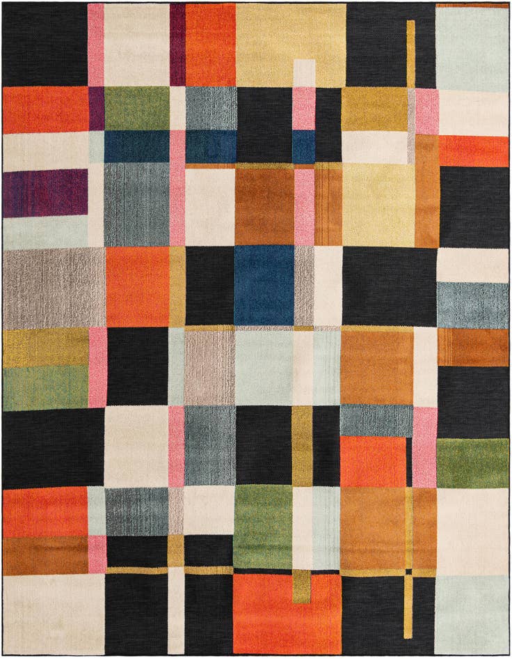 Detail image of 10' x 10' Easy-Clean Casablanca Indoor / Outdoor Square Rug