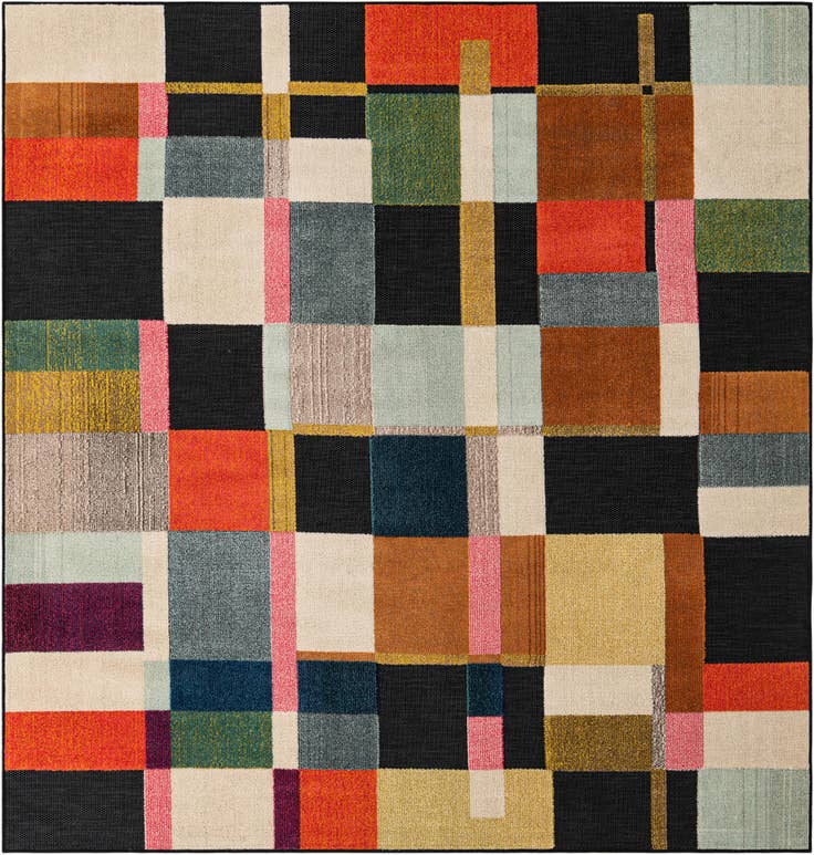 Detail image of 7' 10 x 7' 10 Easy-Clean Casablanca Indoor / Outdoor Square Rug