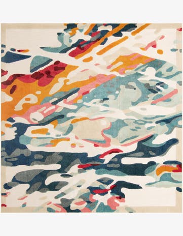 10' x 10' Easy-Clean Casablanca Indoor / Outdoor Square Rug