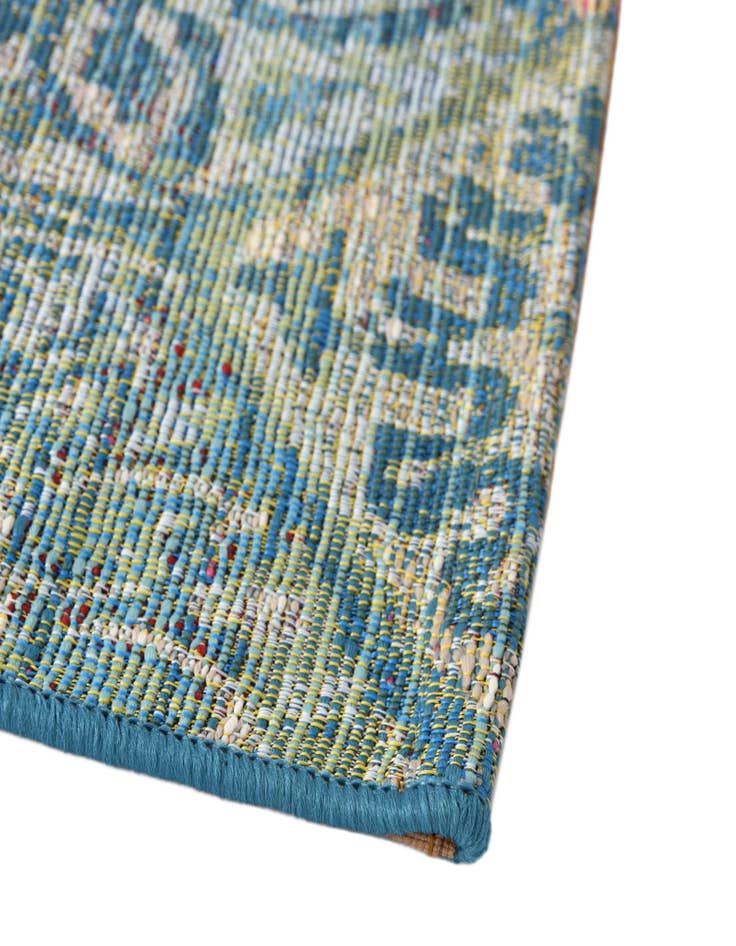 Detail image of 12' x 12' Easy-Clean Coastal Indoor / Outdoor Square Rug