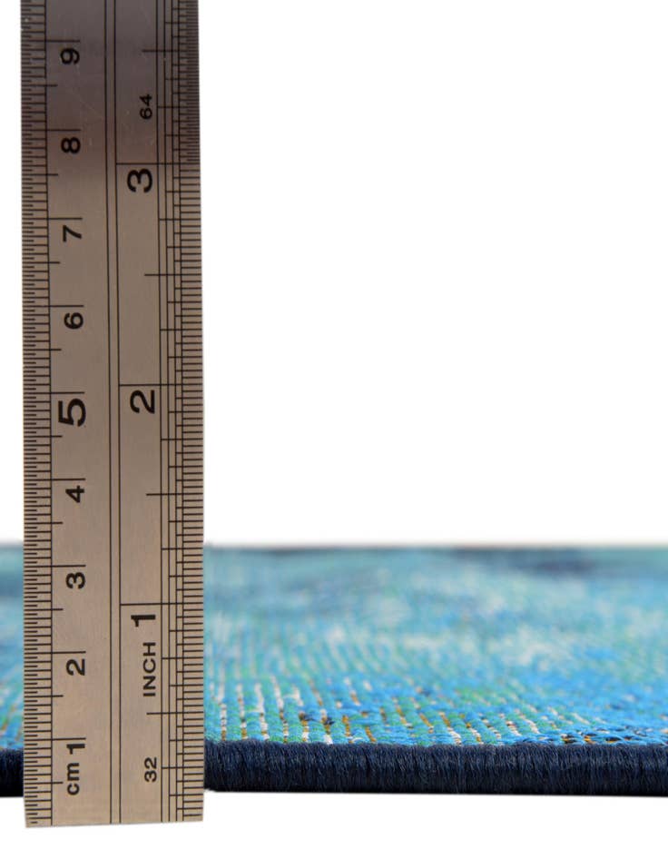 Detail image of 6' x 6' Easy-Clean Coastal Indoor / Outdoor Square Rug