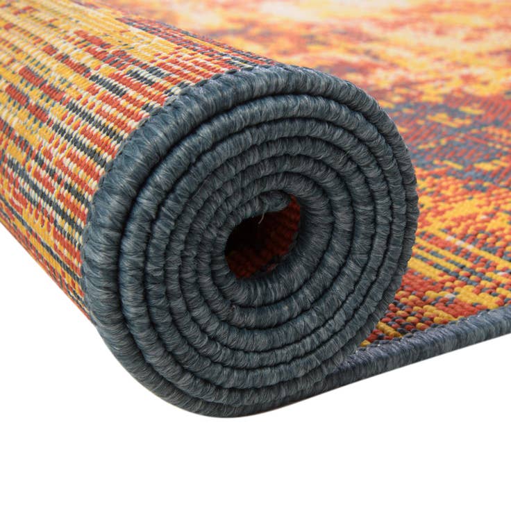 Detail image of 7' 10 x 7' 10 Easy-Clean Coastal Indoor / Outdoor Square Rug