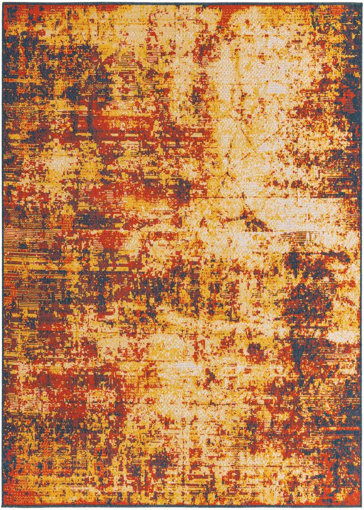 7' 10 x 7' 10 Easy-Clean Coastal Indoor / Outdoor Square Rug