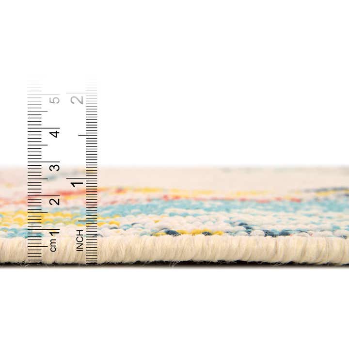 7' 10 x 7' 10 Easy-Clean Coastal Indoor / Outdoor Square Rug