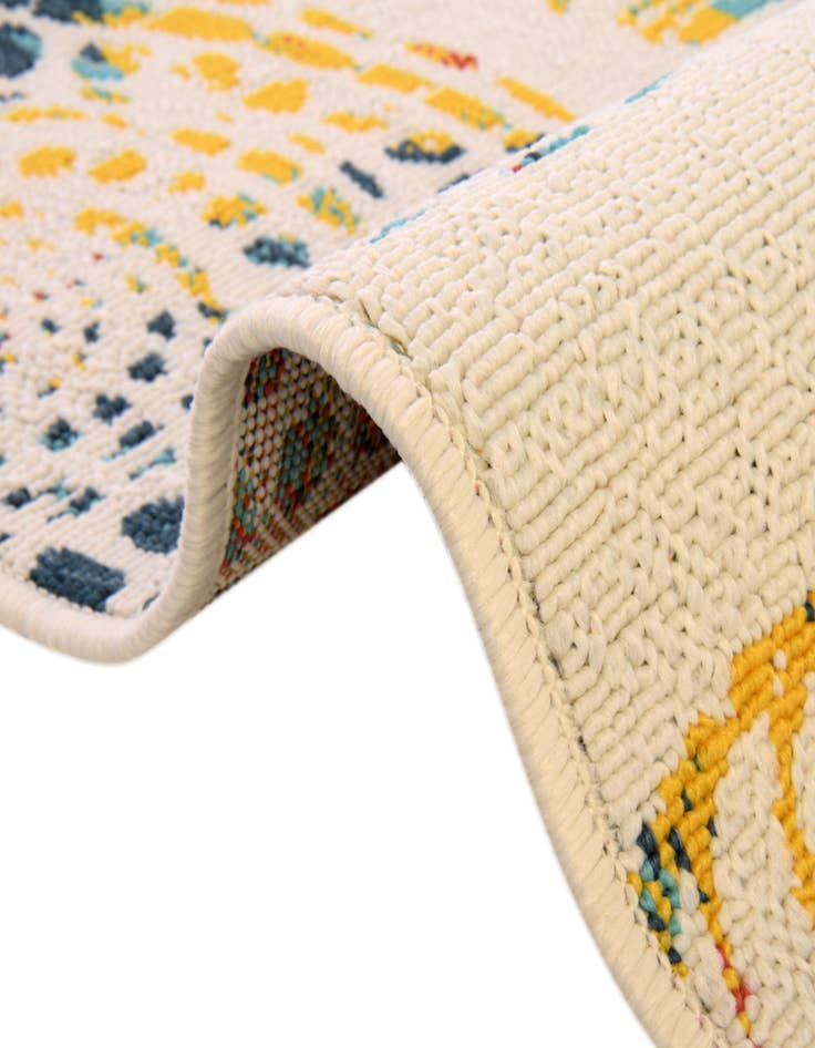 Detail image of 7' 10 x 7' 10  Washable Coastal Indoor / Outdoor Square Rug