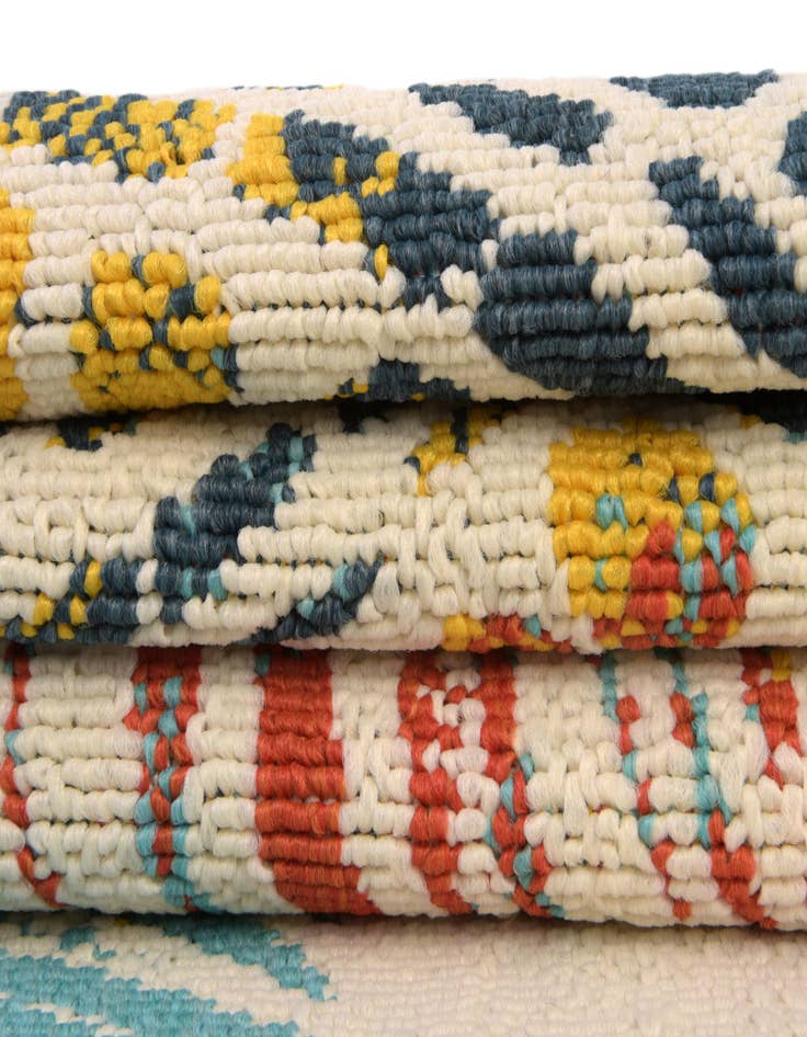 Detail image of 7' 10 x 7' 10  Washable Coastal Indoor / Outdoor Square Rug