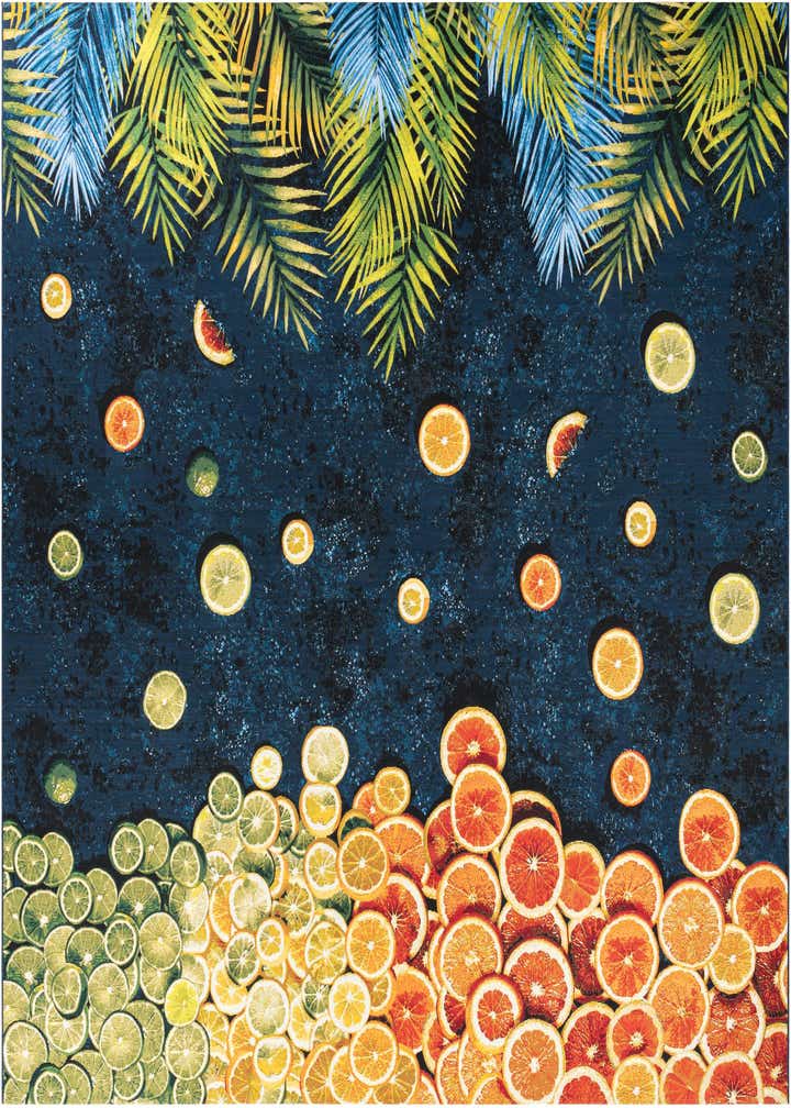 12' x 12' Easy-Clean Coastal Indoor / Outdoor Square Rug
