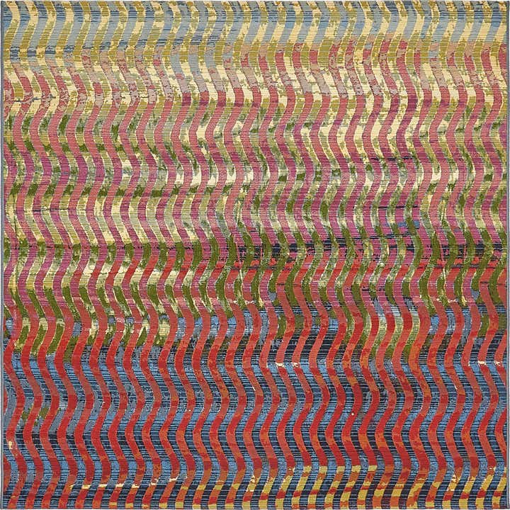 6' x 6' Easy-Clean Modern Indoor / Outdoor Square Rug