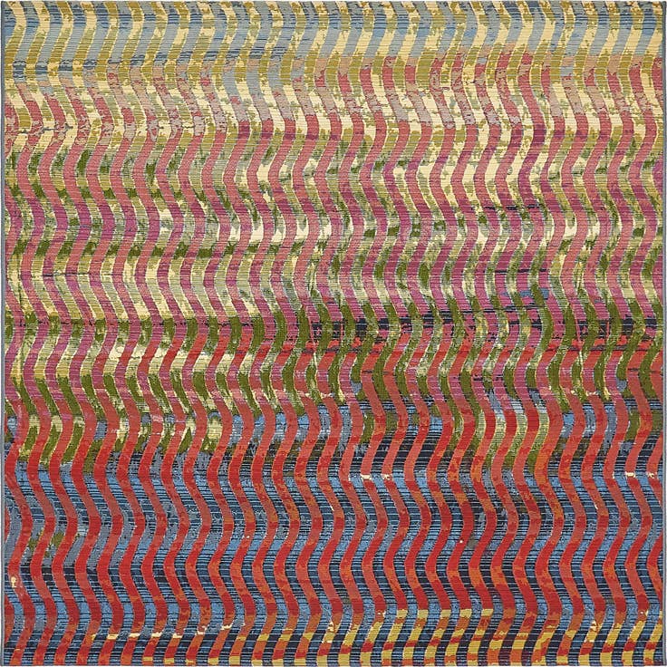 Detail image of 6' x 6' Easy-Clean Modern Indoor / Outdoor Square Rug